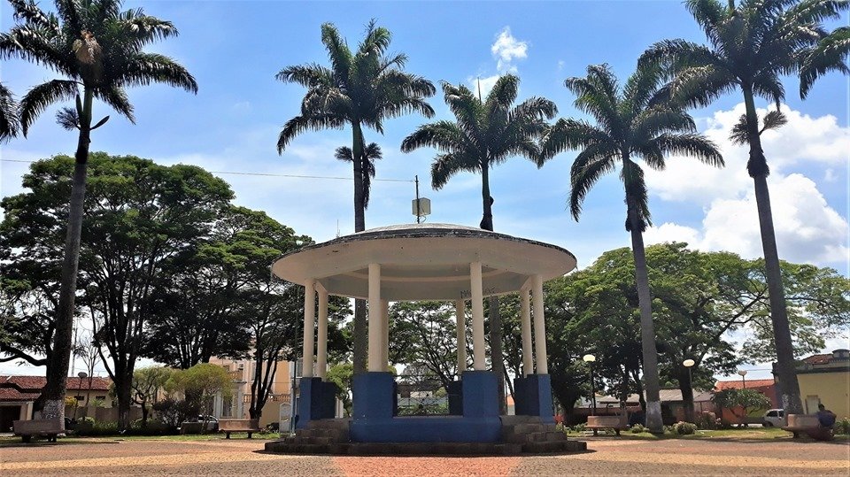 Praça Nossa Senhora da Abadia em Cristais Paulista - Prefeitura foi um dos poucos municípios a apresentar projeto em Brasília